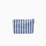Kado Design - Kosmetiktasche Natur • Streifen Blau - Kulturbeutel - ROSA ECK