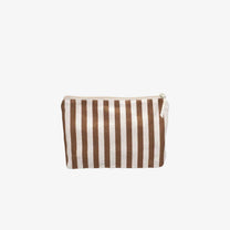 Kado Design - Kosmetiktasche • Natur Streifen Braun - ROSA ECK