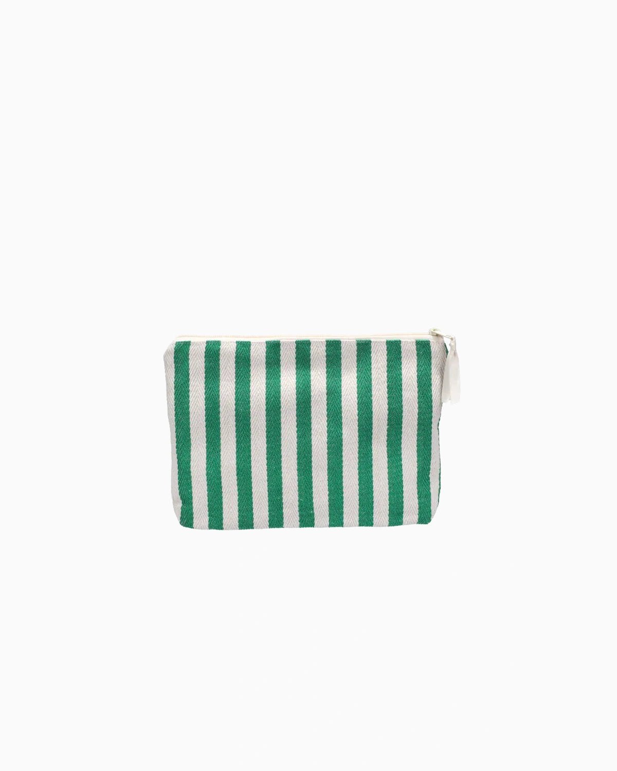 Kado Design - Kosmetiktasche Natur • Streifen Grün - Kulturbeutel - ROSA ECK