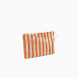 Kado Design - Kosmetiktasche Natur • Streifen Orange - Kulturbeutel - ROSA ECK