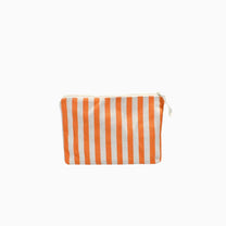 Kado Design - Kosmetiktasche Natur • Streifen Orange - Kulturbeutel - ROSA ECK