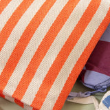 Kado Design - Kosmetiktasche Natur • Streifen Orange - Kulturbeutel - ROSA ECK