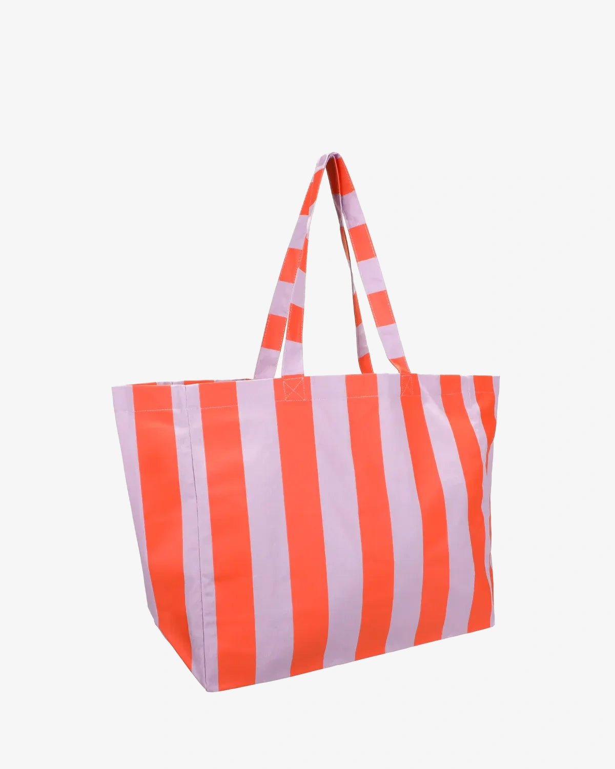 Kado Design - Strandtasche • Orange/Flieder gestreift - ROSA ECK