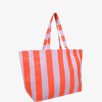 Kado Design - Strandtasche • Orange/Flieder gestreift - ROSA ECK