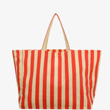 Kado Design - Strandtasche • Vanille/Rot gestreift - ROSA ECK
