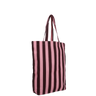 Kado Design - Tragetasche aus Baumwolle • Pink/Braun gestreift - Tasche - ROSA ECK Concept Store