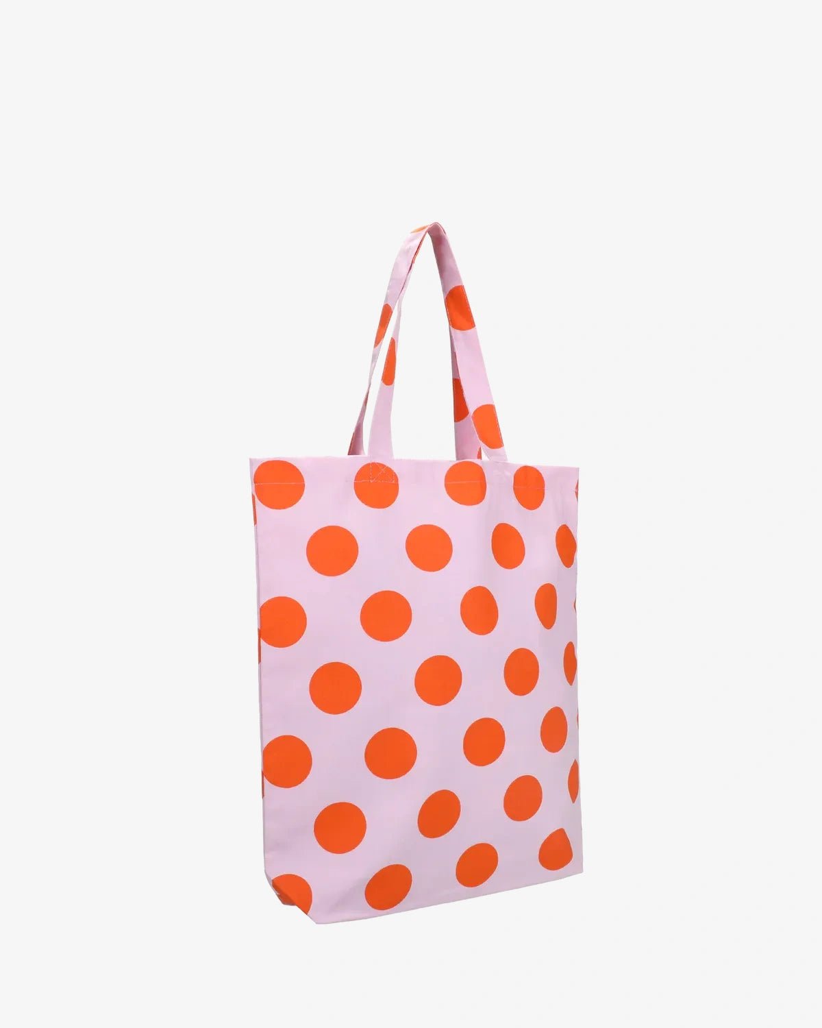 Kado Design - Tragetasche aus Baumwolle • Rosa/Orange gepunktet - ROSA ECK