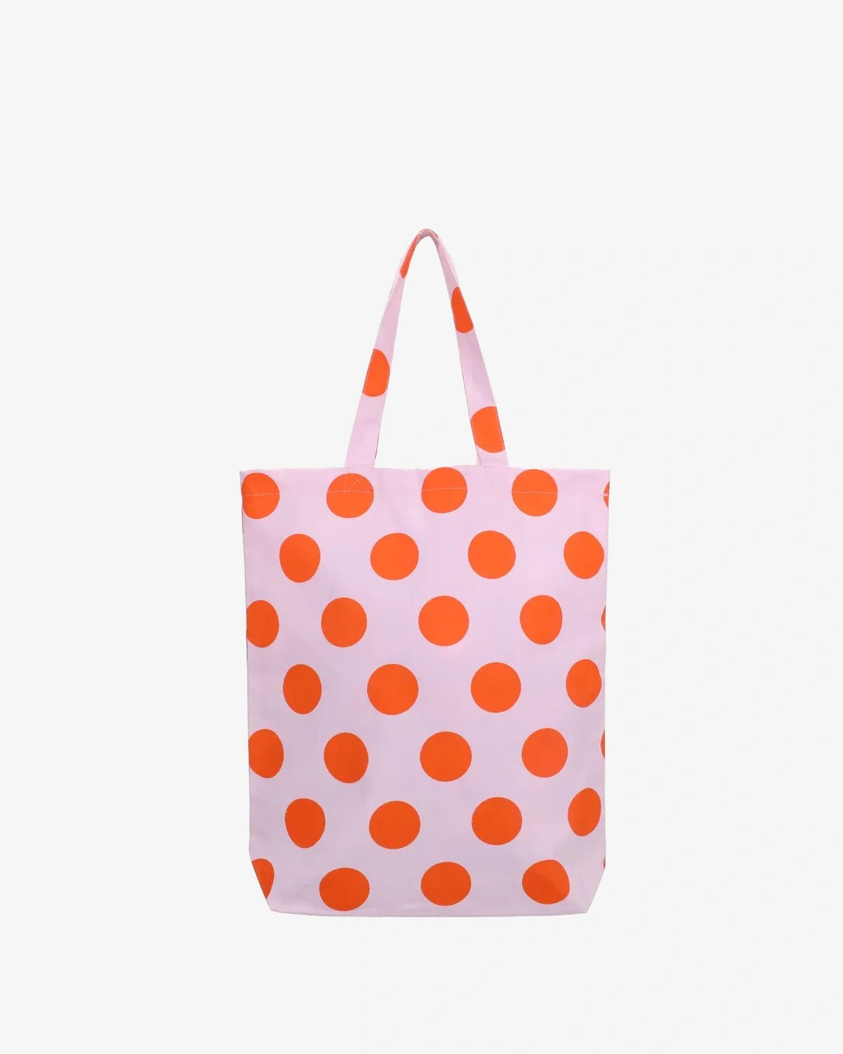 Kado Design - Tragetasche aus Baumwolle • Rosa/Orange gepunktet - ROSA ECK
