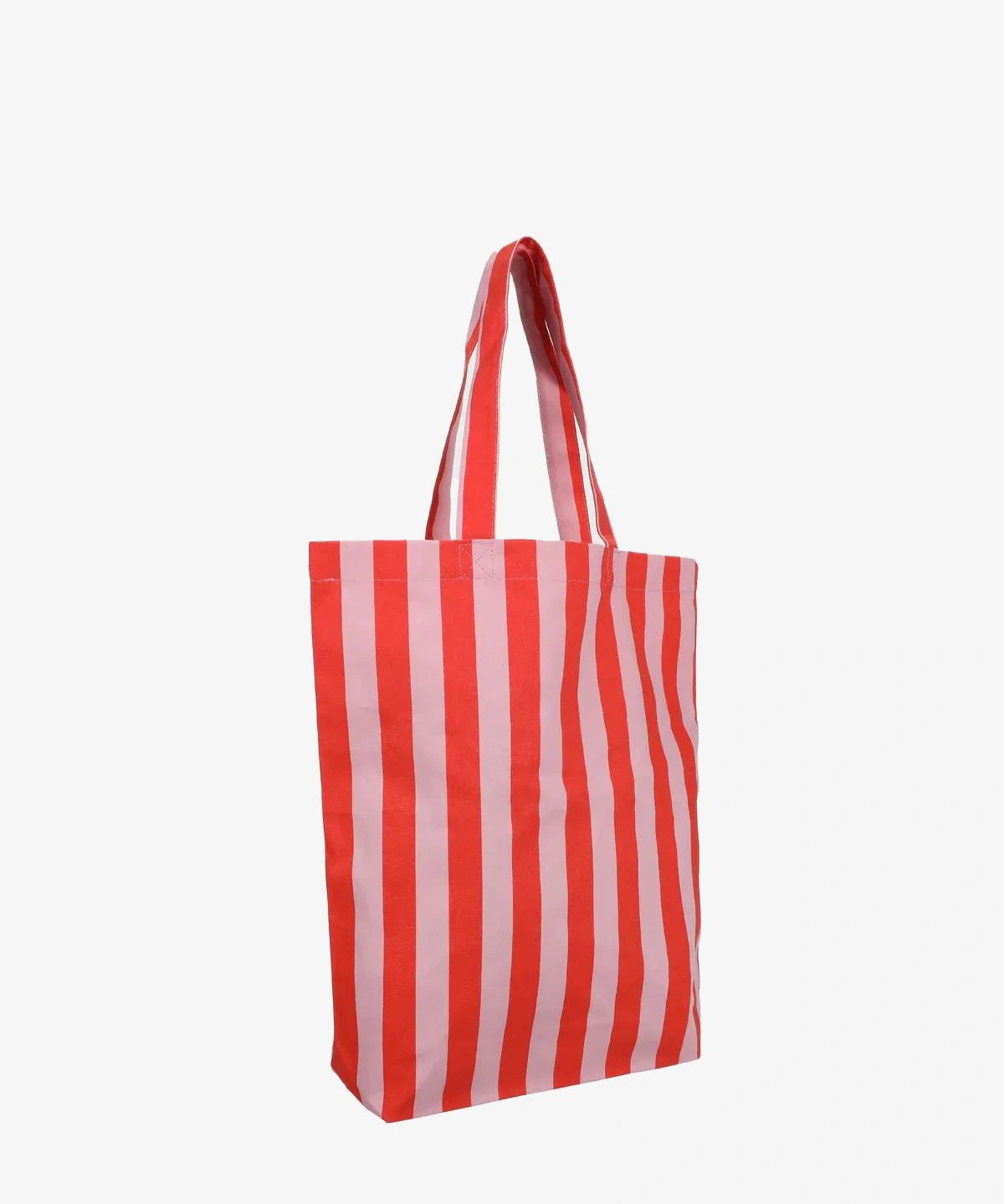 Kado Design - Tragetasche aus Baumwolle • Rot/Rosa gestreift - ROSA ECK
