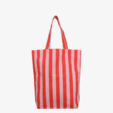 Kado Design - Tragetasche aus Baumwolle • Rot/Rosa gestreift - ROSA ECK