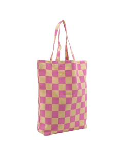 Kado Design - Tragetasche aus Baumwolle • Vanille/Rosa kariert - Tasche - ROSA ECK Concept Store