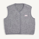Happymess Merino Weste Stone Grey