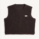 Happymess Merino Weste Chocolate Brown