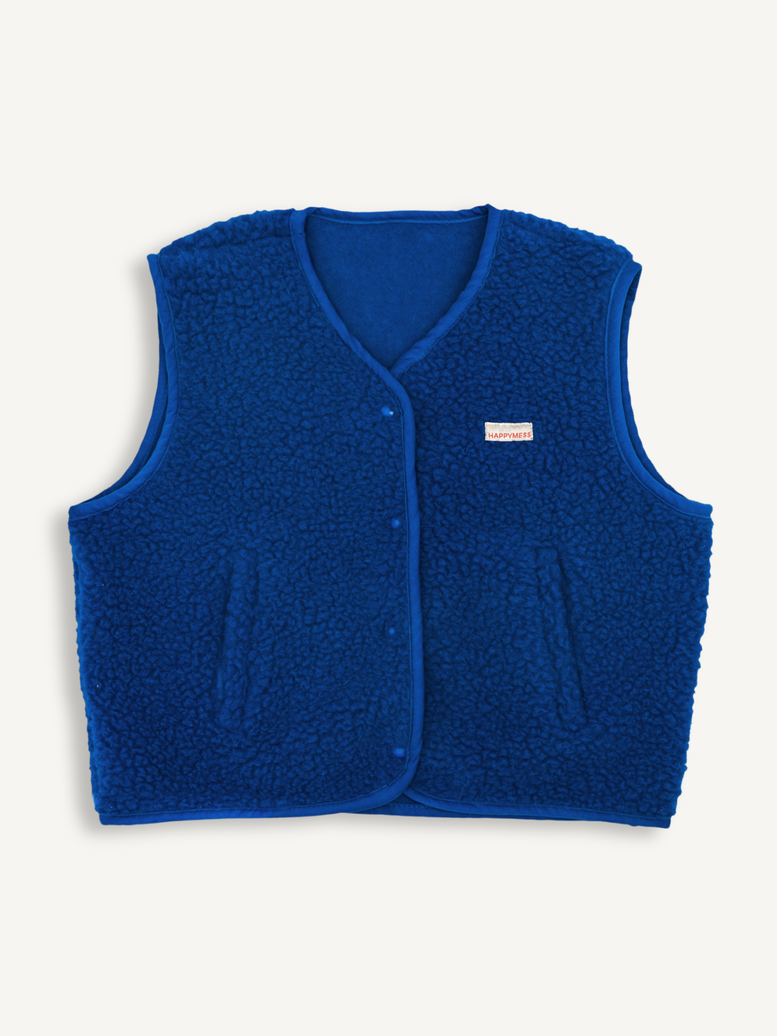 Happymess Merino Weste Cobalt