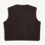 Happymess Merino Weste Chocolate Brown