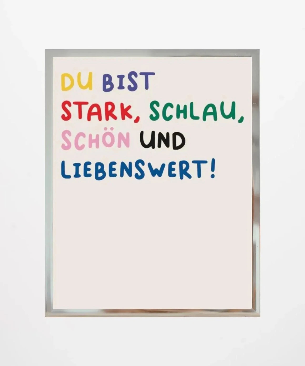 KinderStärken - DU BIST STARK 50x70cm Poster - ROSA ECK