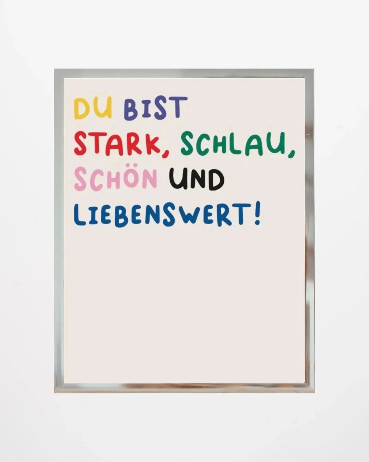 KinderStärken - DU BIST STARK 50x70cm Poster - ROSA ECK
