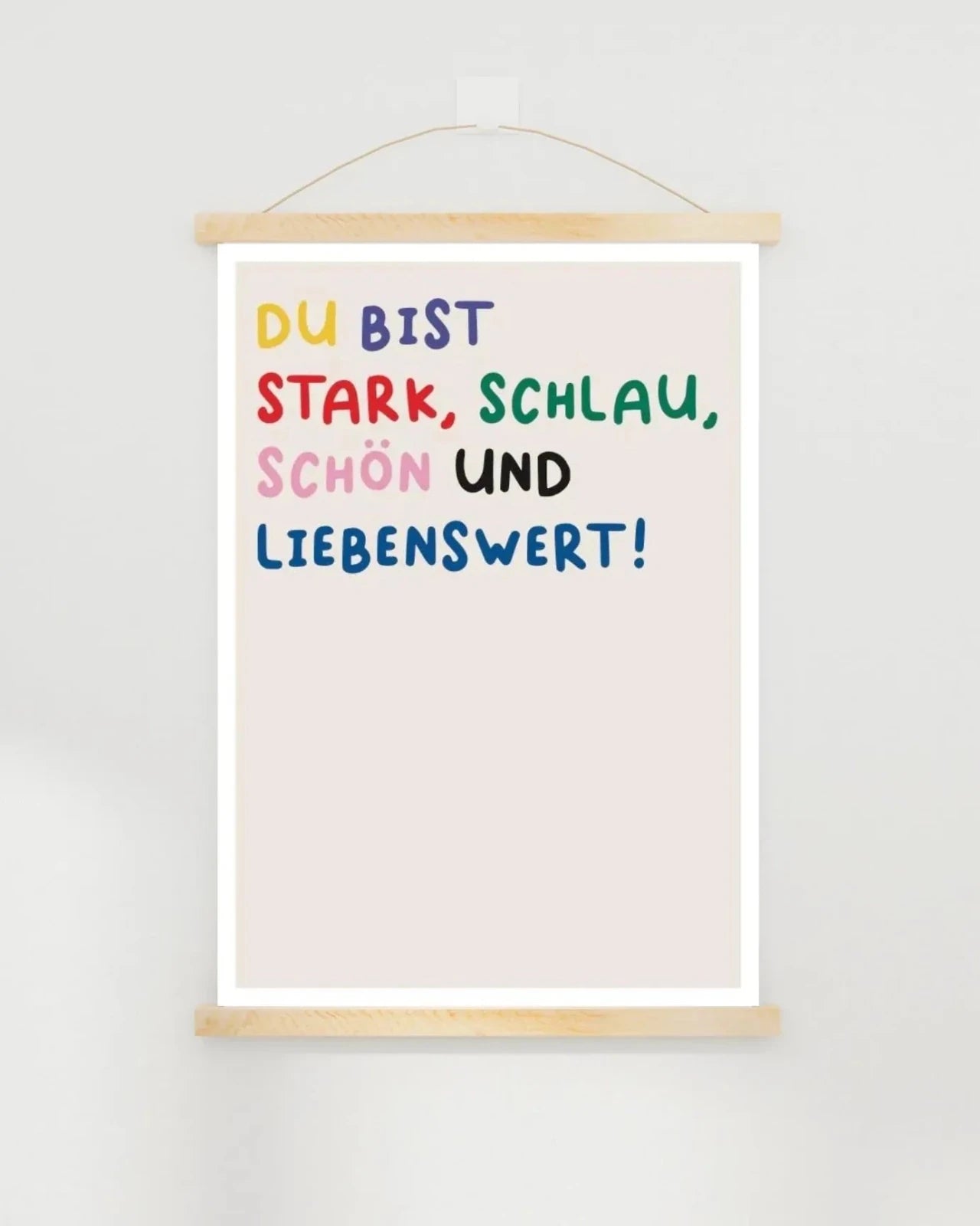 KinderStärken - DU BIST STARK 50x70cm Poster - ROSA ECK