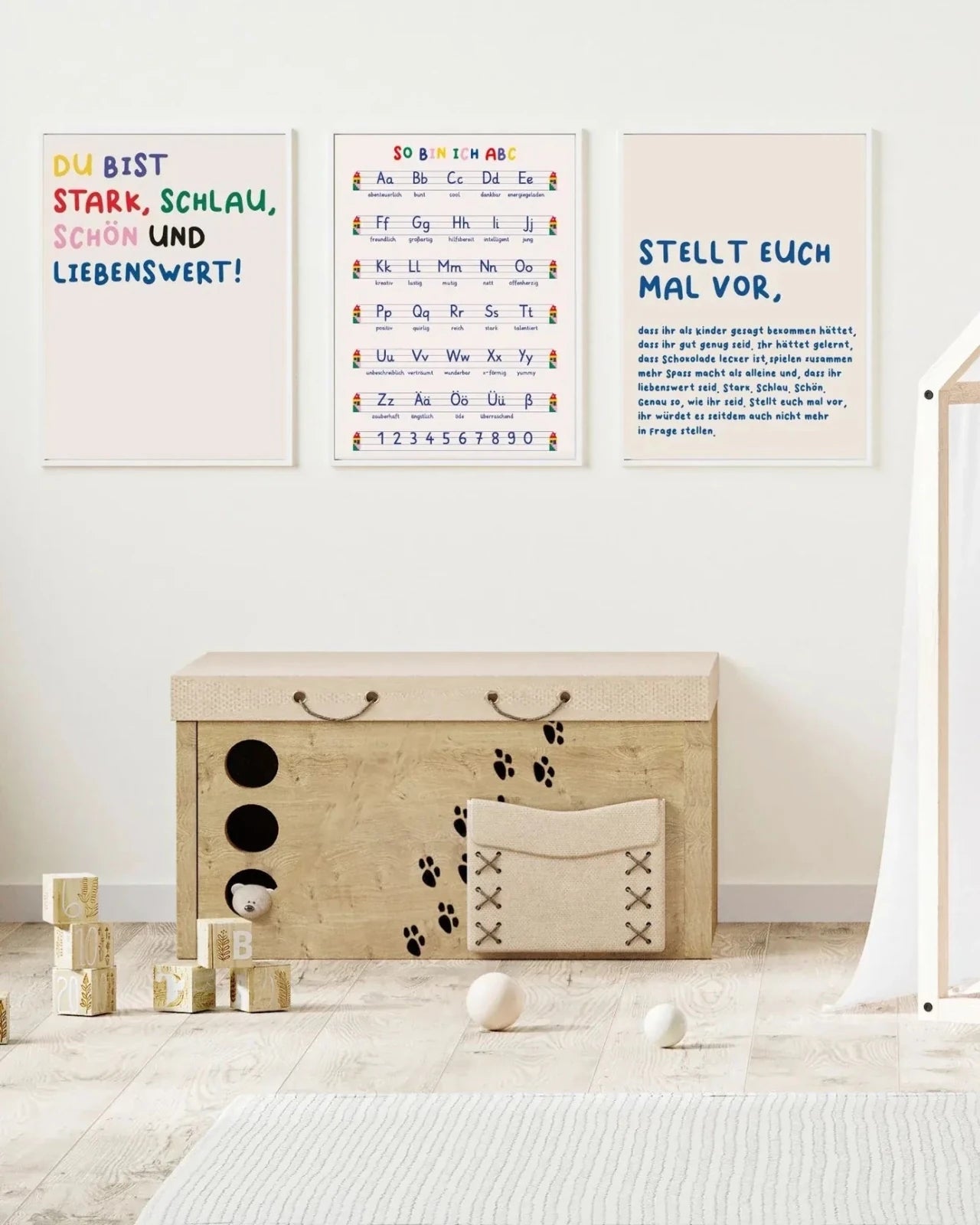 KinderStärken - DU BIST STARK 50x70cm Poster - ROSA ECK