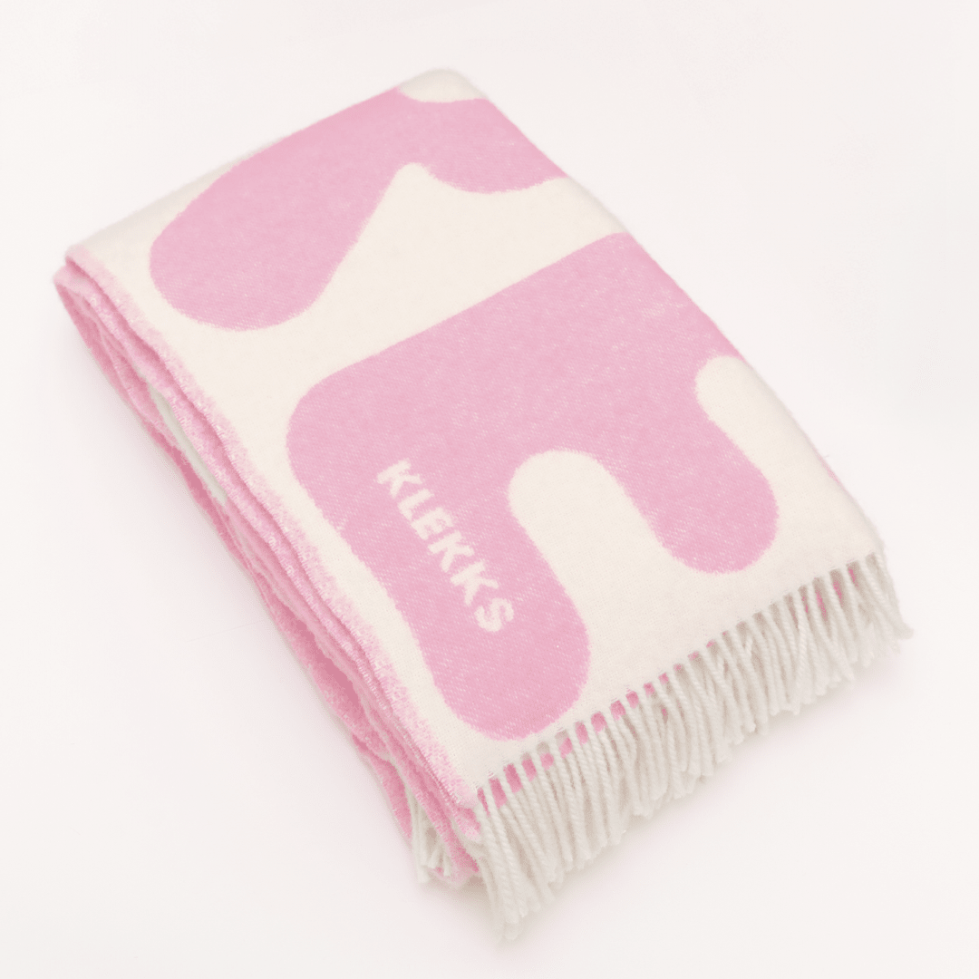 KLEKKS - KLEKKS NO. 11 Wolldecke • Rosa - ROSA ECK