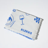KLEKKS - KLEKKS NO. 16 Leichte Baumwolldecke in Blau - Sofadecke - ROSA ECK