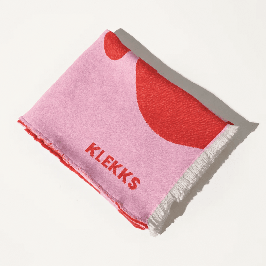 KLEKKS - KLEKKS NO. 8 Leichte Baumwolldecke • Orange - ROSA ECK