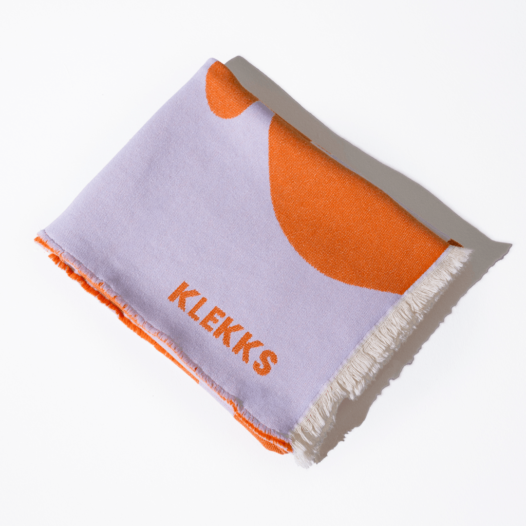 KLEKKS - KLEKKS NO. 8 Leichte Baumwolldecke • Orange - ROSA ECK