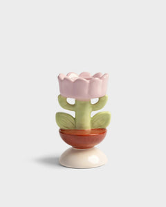 &Klevering - BLUME Kerzenhalter • small - ROSA ECK