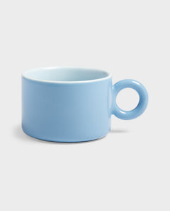 &Klevering - CHIQUITO Tasse | Blau - Kaffee - und Teetasse - ROSA ECK - 