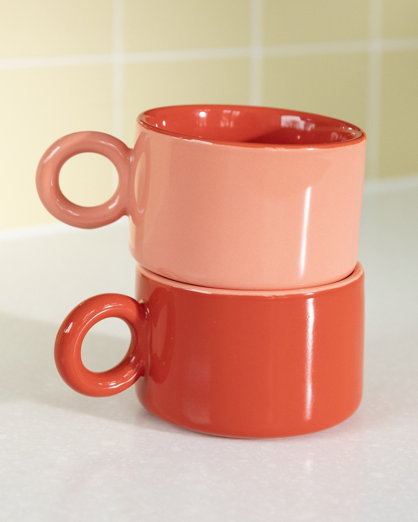 &Klevering - CHIQUITO Tasse | Rosa - Kaffee - und Teetasse - ROSA ECK - 