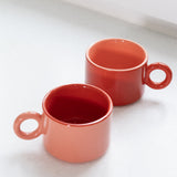 &Klevering - CHIQUITO Tasse | Rosa - Kaffee - und Teetasse - ROSA ECK - 