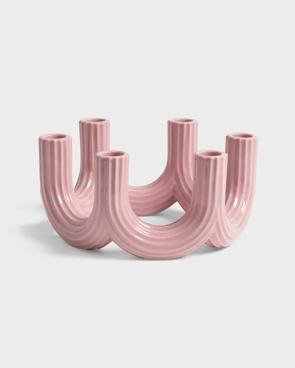 &Klevering - CHURROS Kerzenhalter • Rosa - ROSA ECK