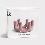 &Klevering - CHURROS Kerzenhalter • Rosa - ROSA ECK