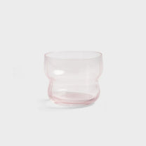 &Klevering - CIRCUS Trinkglas • pink - ROSA ECK