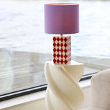 &Klevering - GRID Tischlampe - ROSA ECK