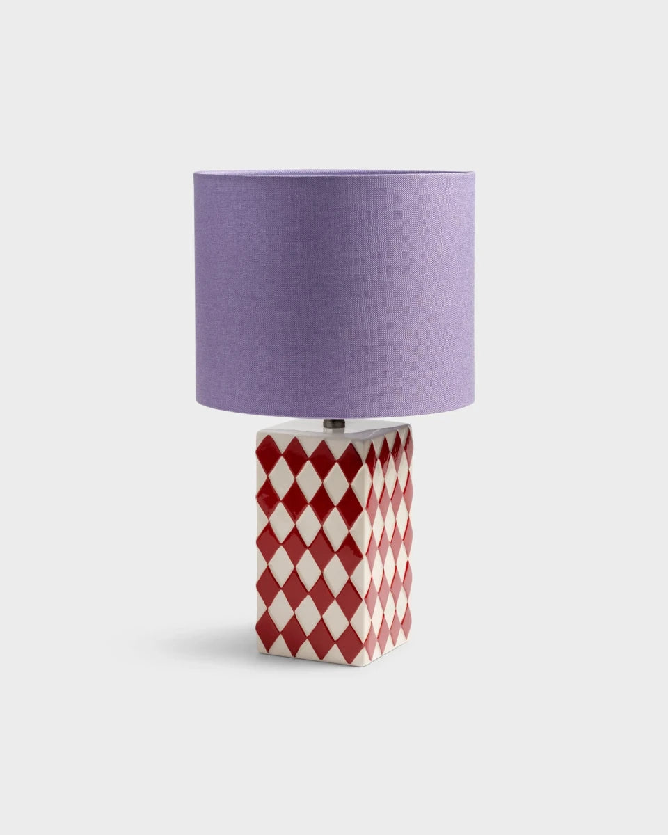 &Klevering - GRID Tischlampe - ROSA ECK