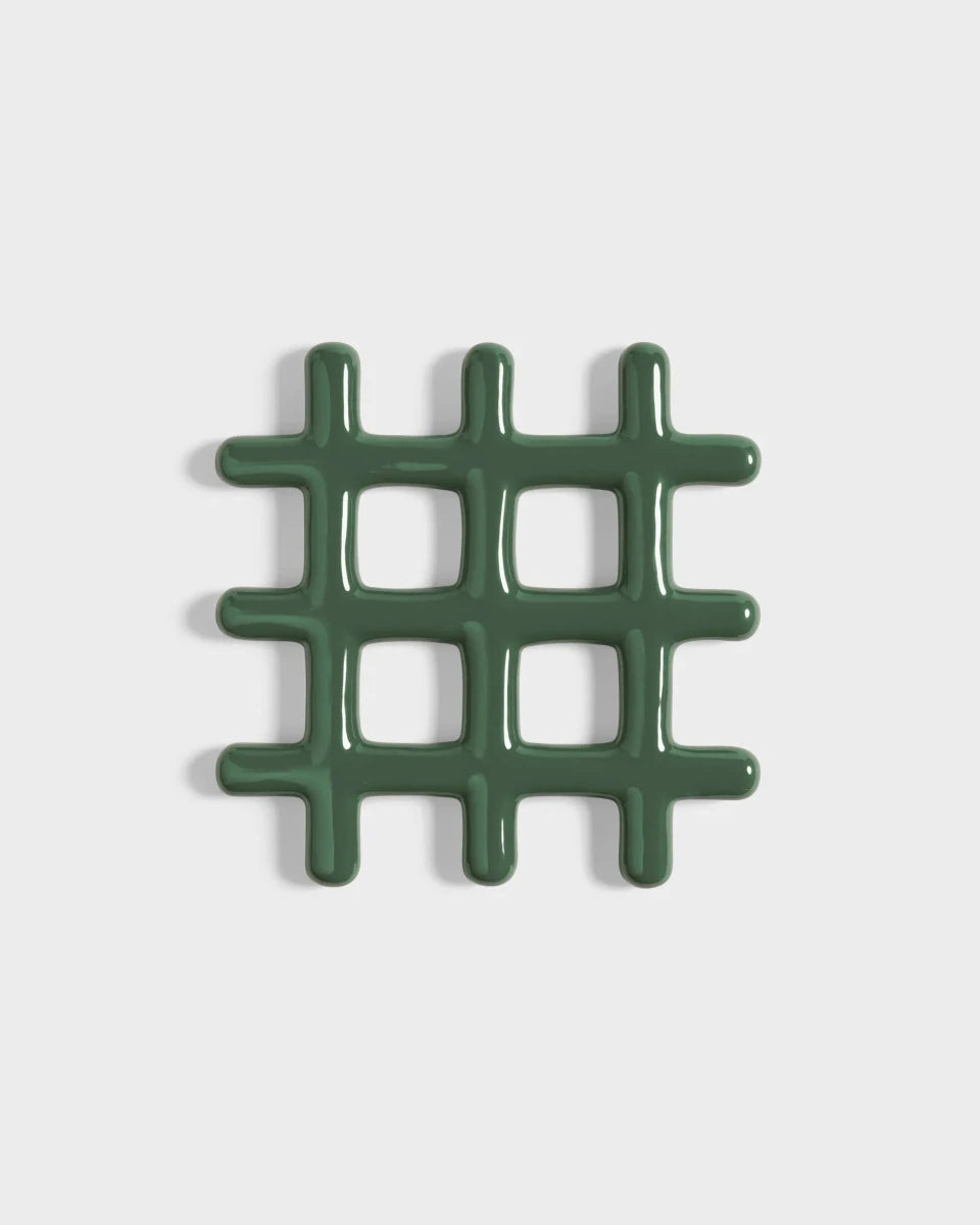 &Klevering - GRID Topfuntersetzer • Grün - ROSA ECK