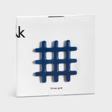 &Klevering - Grid Untersetzer | Blau - Topfuntersetzer - ROSA ECK - Trivet grid blue