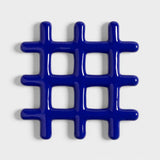 &Klevering - Grid Untersetzer | Blau - Topfuntersetzer - ROSA ECK - Trivet grid blue