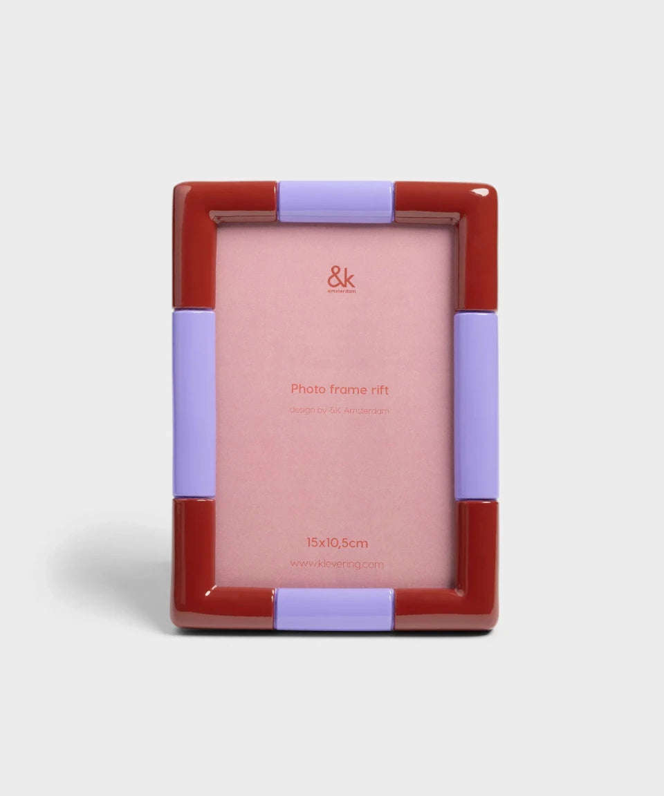 &Klevering - RIFT Bilderrahmen • Burgunder - ROSA ECK