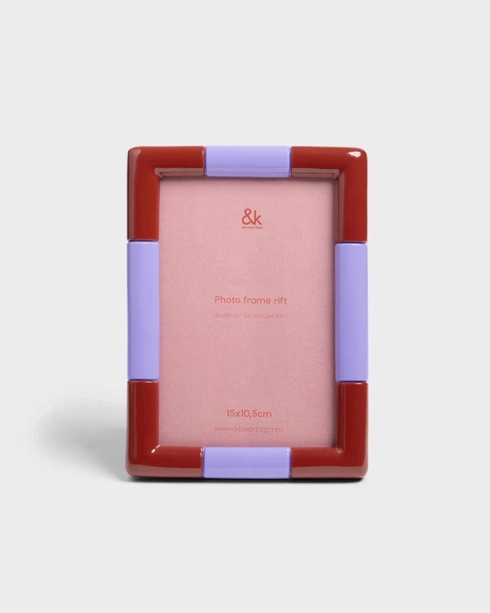 &Klevering - RIFT Bilderrahmen • Burgunder - ROSA ECK