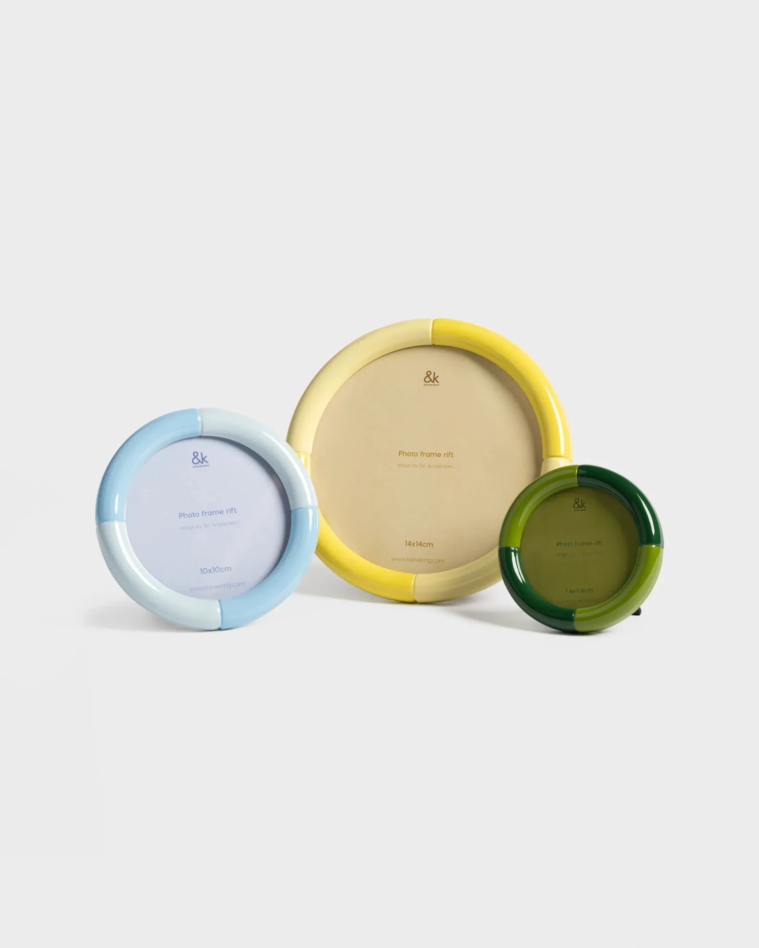 &Klevering - RIFT Bilderrahmen • round green - ROSA ECK