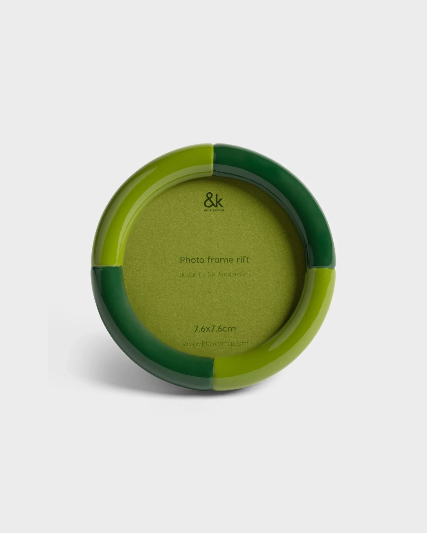 &Klevering - RIFT Bilderrahmen • round green - ROSA ECK