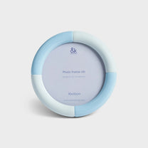 &Klevering - RIFT Bilderrahmen • round ice blue - ROSA ECK