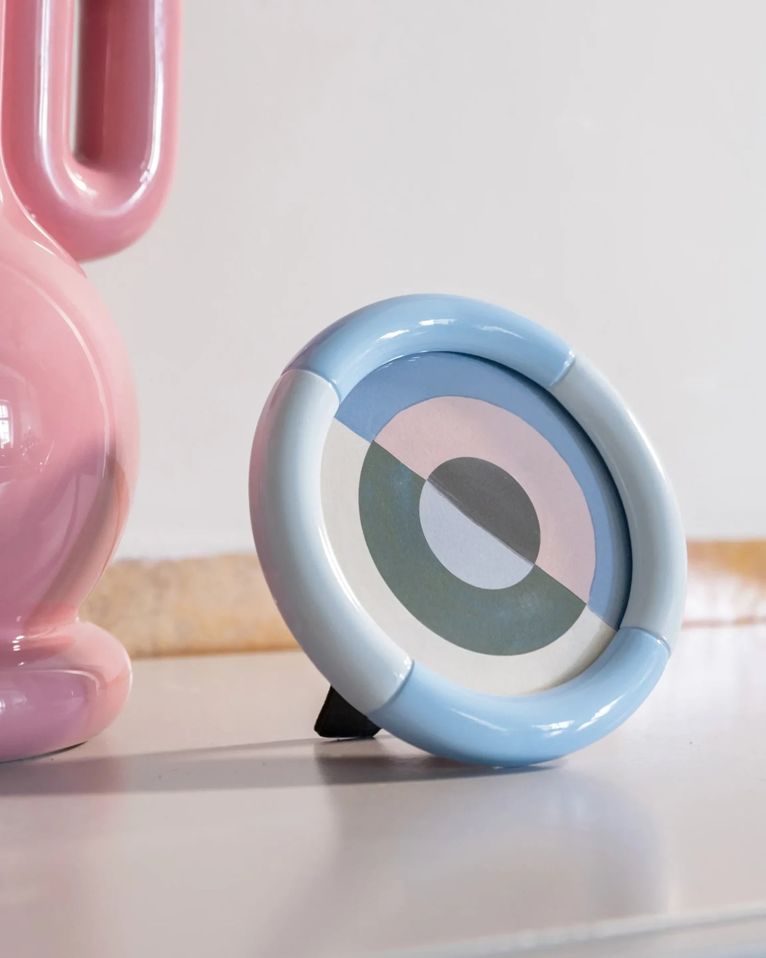 &Klevering - RIFT Bilderrahmen • round ice blue - ROSA ECK