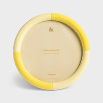 &Klevering - RIFT Bilderrahmen • round yellow - ROSA ECK