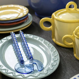 &Klevering - SLING Salatbesteck • blue - ROSA ECK