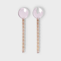 &Klevering - SLING Salatbesteck • pink - ROSA ECK