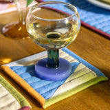 &Klevering - STITCH Untersetzer (4er - Set) - ROSA ECK
