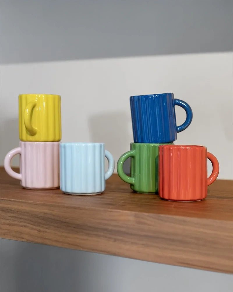 &Klevering - TUBE Espressotasse • Rosa - Kaffee - und Teetasse - ROSA ECK